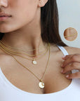 18K Medium Weight Cable Chain Necklace - 16-18"