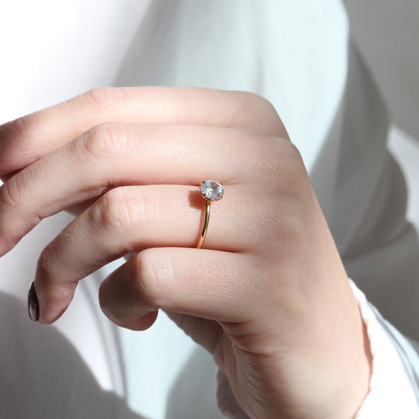 4 - Prong Solitaire Engagement Ring Mount - Peridot Fine Jewelry - ILA