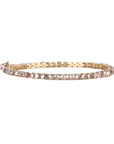 14K & Rosecut Champagne-Grey Diamond Tennis Style Bracelet