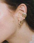 18K & Marquise Diamond Large "Constellation" Hoops