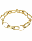 18K Hand Fabricated Oval "Paper Chain" Link Bracelet