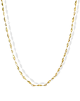 18K Hand Fabricated "Helix" Twisted Link Chain Necklace