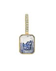 18K "Naipe" Emerald-Cut Charm with Blue Sapphire "Shaker"