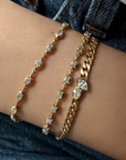 18K Small "Maverick" Tennis-Style Diamond Bracelet