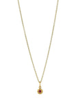 20K Gold Star-Set Ruby "Tablet" Pendant