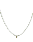 Faceted Green Apatite Necklace with 18K Bezel-Set Green Sapphire Pendant