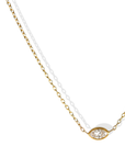22K & 14K Marquise Diamond Pendant Necklace