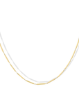 10K "Zosia" Bar Chain Necklace in 15"