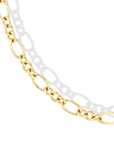 14K Mixed Oval Link "Lou" Chain Necklace