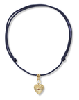 Indigo Paracord Necklace with 10K Swivel & Beads