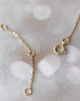 14K "Dream Maker" Trillion Diamond Necklace with Dangling Bar & Diamond Details