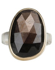 Asymmetrical Brown Sapphire Ring - Peridot Fine Jewelry - Jamie Joseph