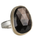 Asymmetrical Brown Sapphire Ring - Peridot Fine Jewelry - Jamie Joseph