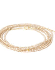 Brown Zircon Beaded Wrap Bracelet - Peridot Fine Jewelry - Anne Sportun