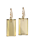Citrine "Barrel" Drop Earrings - Peridot Fine Jewelry - Rosanne Pugliese