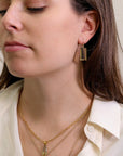 Citrine "Barrel" Drop Earrings - Peridot Fine Jewelry - Rosanne Pugliese
