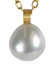 Cream Baroque Pearl Pendant - Peridot Fine Jewelry - Rosanne Pugliese