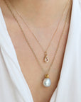 Cream Baroque Pearl Pendant - Peridot Fine Jewelry - Rosanne Pugliese