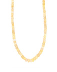 Ethiopian Yellow Opal Beaded Necklace with Gold Clasp - Peridot Fine Jewelry - Zahava