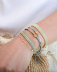 Faceted Blue Tourmaline Beaded Bracelet with 18K Nugget Bead - Peridot Fine Jewelry - Margaret Solow Jewelry