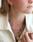 Faceted Moss Aquamarine Beaded Necklace - 20" - Peridot Fine Jewelry - Zahava