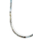 Faceted Moss Aquamarine Beaded Necklace - 20" - Peridot Fine Jewelry - Zahava