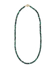 Faceted Raw Emerald Beaded Necklace - Peridot Fine Jewelry - Zahava