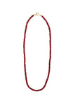 Faceted Ruby Beaded Necklace - Peridot Fine Jewelry - Zahava
