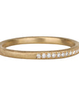 Gold and Pave Diamond Halfway Eternity Band - Peridot Fine Jewelry - Yasuko Azuma