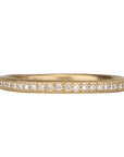 Gold and Pave Diamond Halfway Eternity Band - Peridot Fine Jewelry - Yasuko Azuma