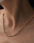 Gold Vermeil 15mm "Double Beam" Chain Necklace - Peridot Fine Jewelry - Gabriela Artigas
