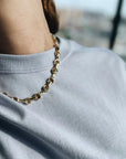Gold Vermeil 25mm "Double Beam" Chain Necklace - Peridot Fine Jewelry - Gabriela Artigas