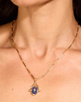 Gold "Zosia" Bar Chain Necklace - Peridot Fine Jewelry - Zahava