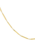 Gold "Zosia" Bar Chain Necklace - Peridot Fine Jewelry - Zahava