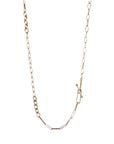 "Harlow" 14 Karat Yellow Gold Mixed - Link Chain Necklace - Peridot Fine Jewelry - Sarah Macfadden