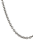 Heavy Duty 4.7mm Oxidized Sterling Silver Cable Chain - 18.5" - Peridot Fine Jewelry - Rosanne Pugliese