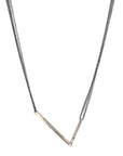 "Jesse" Oxidized Sterling Silver Necklace - Peridot Fine Jewelry - Sarah Macfadden