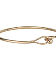 "Laura" 14K Gold Signature Clasp Forged Bracelet - Peridot Fine Jewelry - Sarah Macfadden