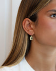 Lemon Citrine Emerald Cut Earrings - Peridot Fine Jewelry - Rosanne Pugliese
