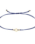 Midi Bitty 14K Gold Star of David Cord Bracelet - Peridot Fine Jewelry - Zoe Chicco