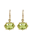 Mini Oval Faceted Peridot Earrings - Peridot Fine Jewelry - Rosanne Pugliese