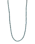 One of A Kind Faceted Deep Blue Diamond Beaded Necklace - Peridot Fine Jewelry - Zahava