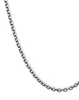 Oxidized Medium Thickness 3mm Sterling Silver Chain, 27"