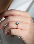 Platinum Open - Sided Bezel Ring Mount - Peridot Fine Jewelry - Mark Patterson