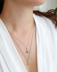 Rose Gold Mini Svadisthana/Creativity Chakra Pendant - Peridot Fine Jewelry - Tiny Om