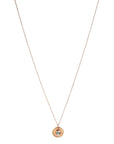 Rose Gold "Topaz Stone Medal" Necklace - Peridot Fine Jewelry - Tiny Om