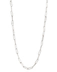 "Sakaya Davis" Sterling Silver Rectangular Link Necklace - Peridot Fine Jewelry - Sarah Macfadden