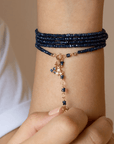 Sapphire Beaded Wrap Bracelet - Peridot Fine Jewelry - Anne Sportun