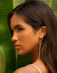 Small Marquise Emerald Drop Earrings - Peridot Fine Jewelry - Kothari