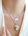 Sterling Silver "Ethan" Customizable Pendant Necklace with Diamond - Peridot Fine Jewelry - Annie Fensterstock